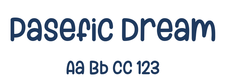Pasefic Dream Font Preview