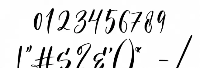 Pashmina Font OTHER CHARS