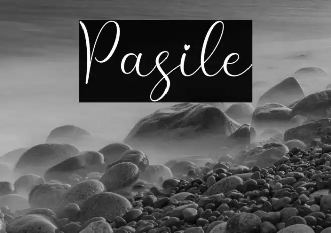 Pasile Font examples