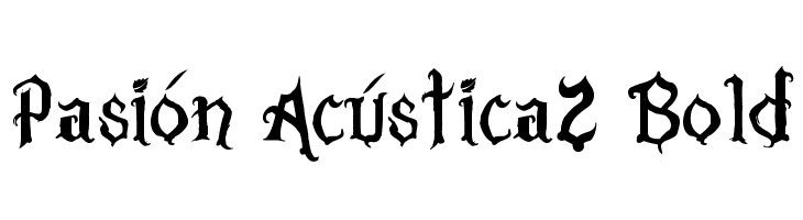 Pasión Acústica2 Bold Font