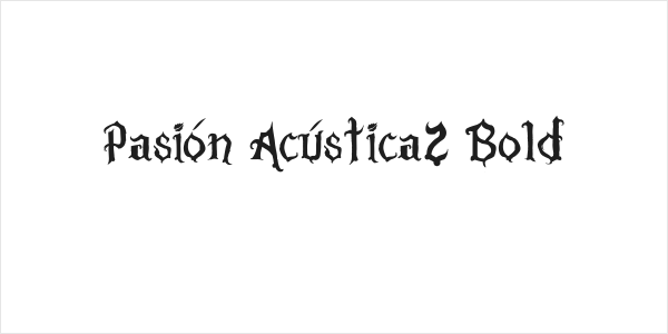 Pasión Acústica2 Bold Logo