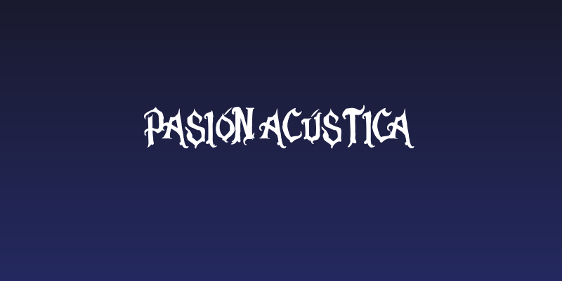 Pasión Acústica Social Header