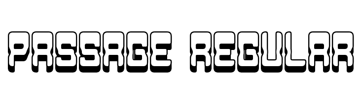 Passage Regular  Fuentes Gratis Descargar