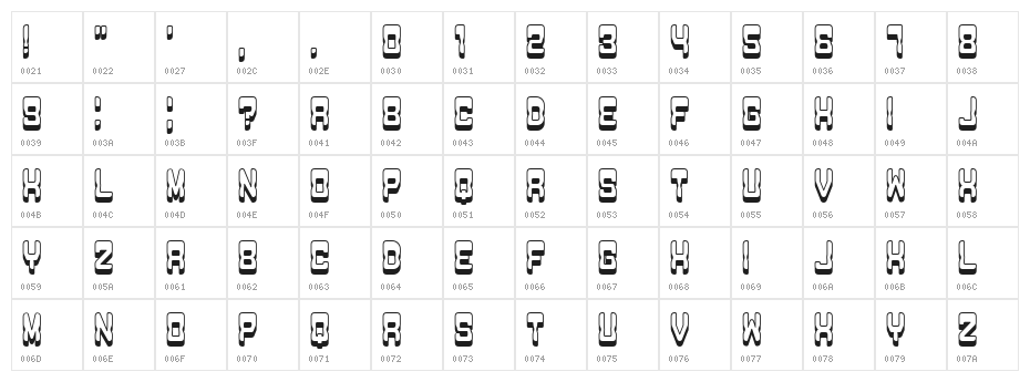 Passage Regular Character Map
