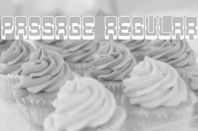 Passage Regular Font examples