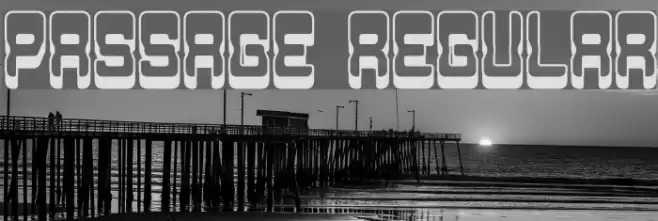 Passage Regular Font examples