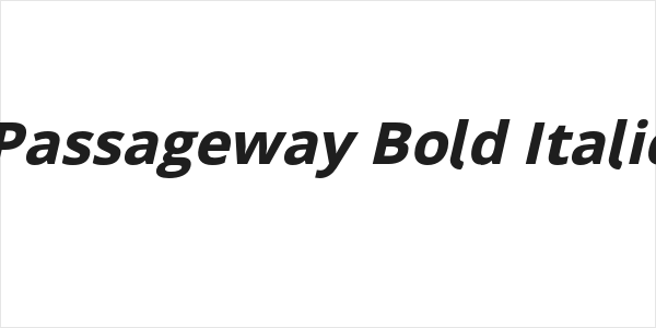 Passageway Bold Italic Logo
