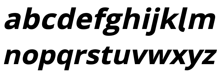 Passageway Bold Italic Font LOWERCASE