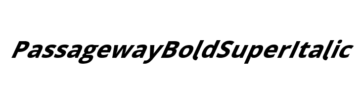Passageway Bold SuperItalic  नि: शुल्क फ़ॉन्ट्स डाउनलोड