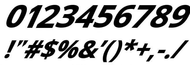 Passageway Bold SuperItalic Font OTHER CHARS