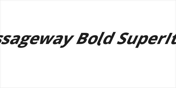 Passageway Bold SuperItalic Logo