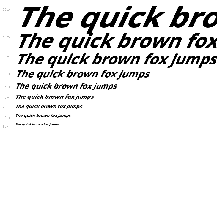 Passageway Bold SuperItalic Waterfall