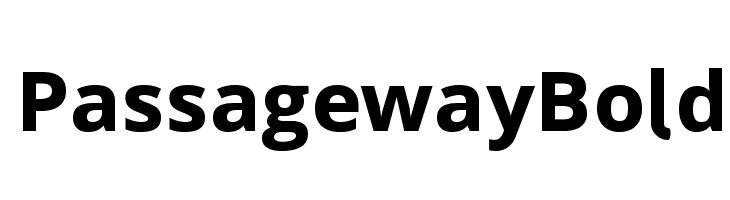 Passageway Bold Font