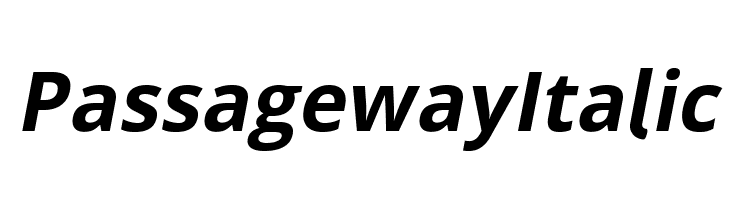 Passageway Italic Font
