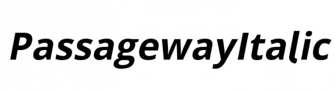 Passageway Italic  नि: शुल्क फ़ॉन्ट्स डाउनलोड