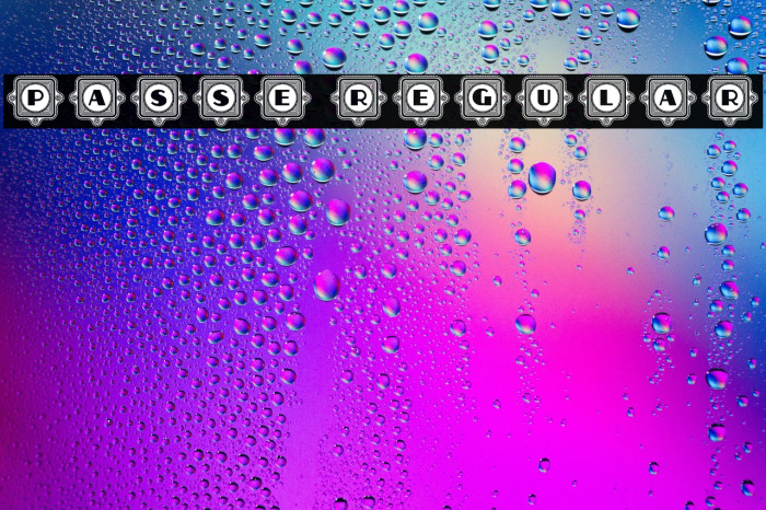 Passe Regular Example 1