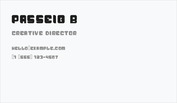 Passeig B Business Card