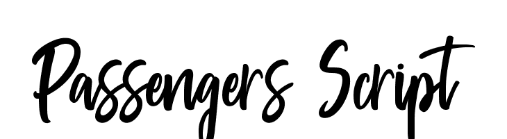 Passengers Script  免费字体下载