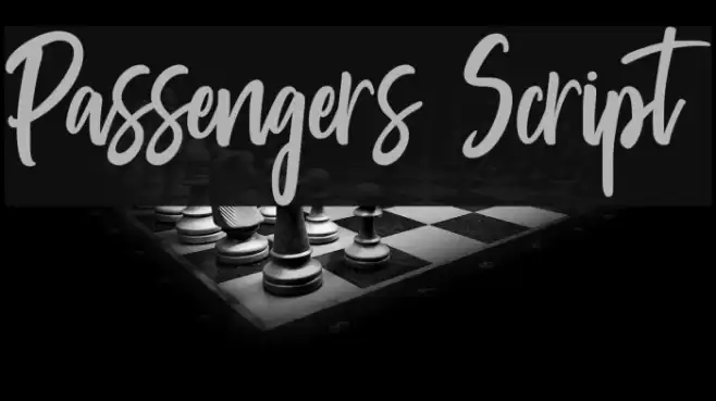 Passengers Script Font examples