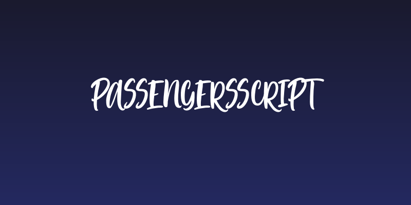 PassengersScript Social Header
