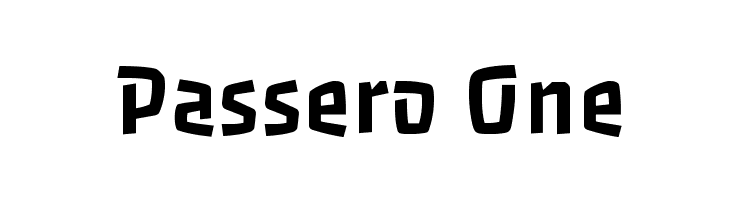Passero One  Frei Schriftart Herunterladen