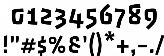 Passero One Font OTHER CHARS