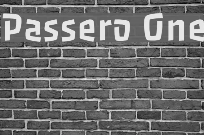 Passero One Font examples