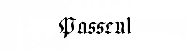 Passeul  font caratteri gratis