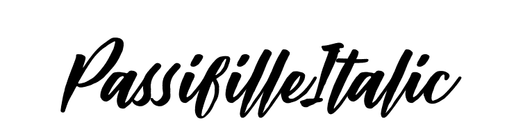 Passifille Italic  Fuentes Gratis Descargar