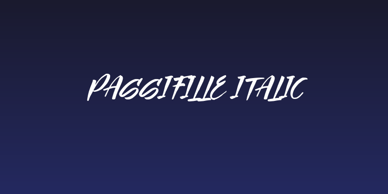 Passifille Italic Social Header