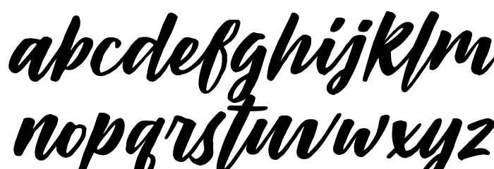 Passifille Italic Font LOWERCASE