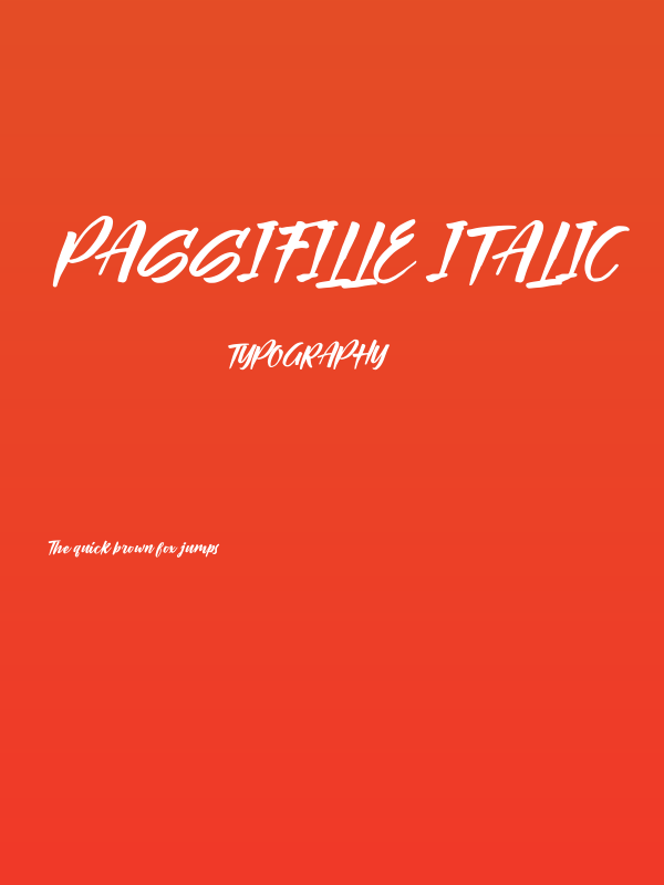 Passifille Italic Poster