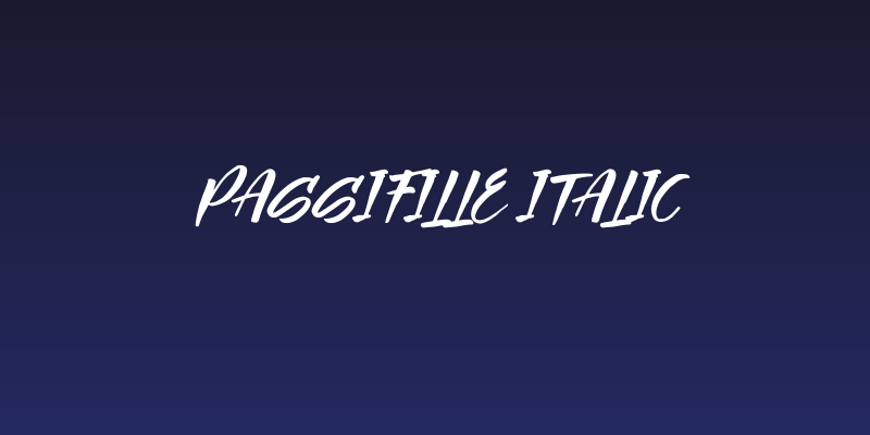 Passifille Italic Social Header