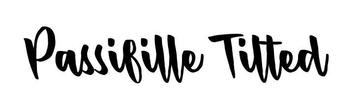 Passifille Tilted  フリーフォントのダウンロード