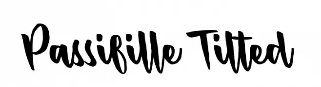 Passifille Tilted  免费字体下载