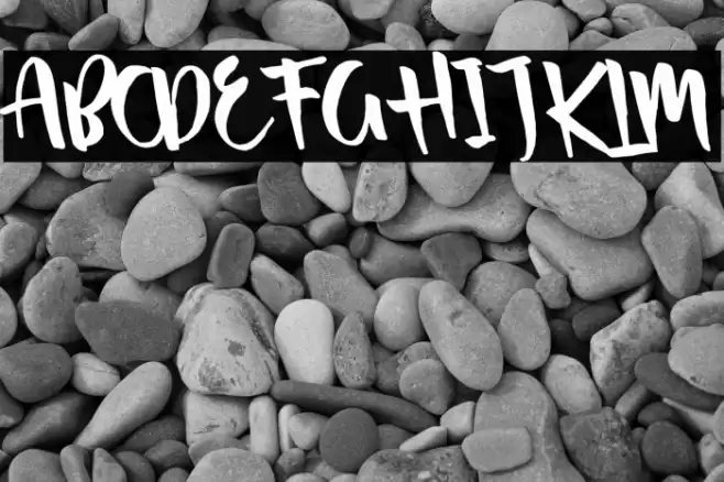 Passifille Tilted Font examples