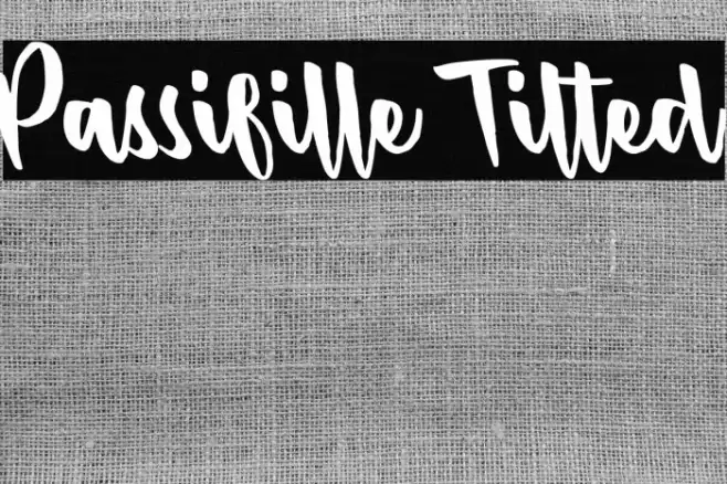 Passifille Tilted Font examples