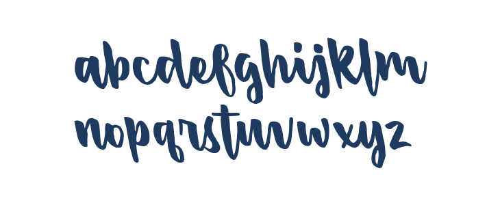 Passifille Tilted Lowercase