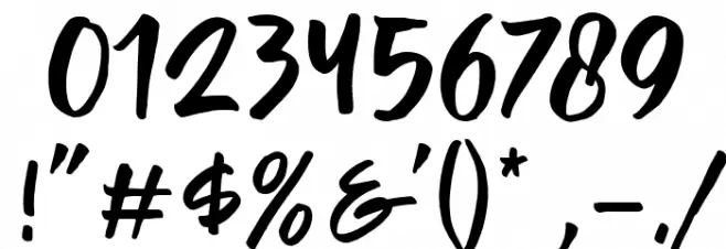 Passifille Font OTHER CHARS