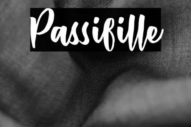 Passifille Font examples