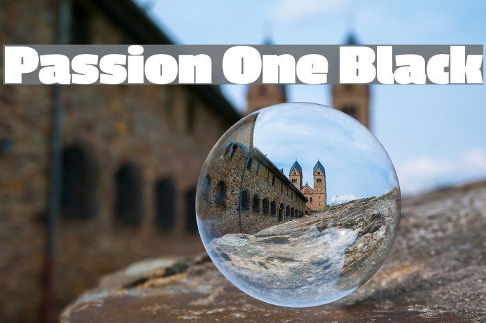 Passion One Black Font examples