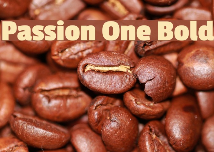 Passion One Bold Font examples