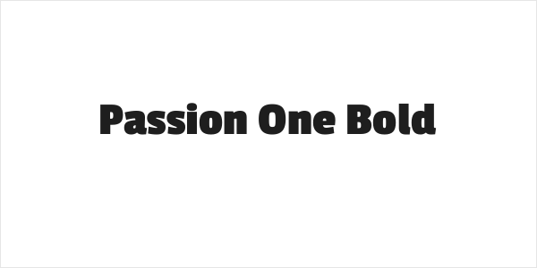 Passion One Bold Logo