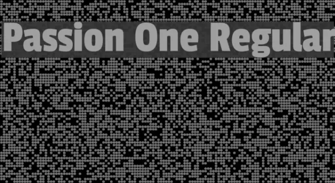 Passion One Regular Font examples