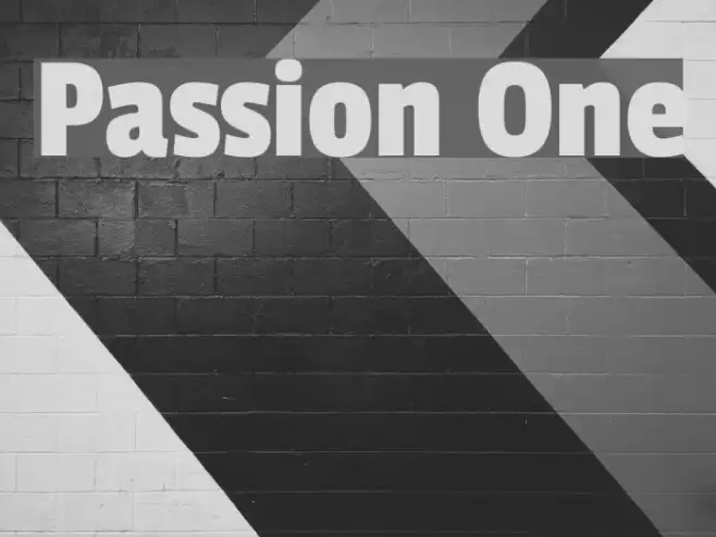 Passion One Font examples