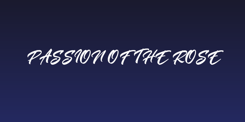 Passion of the Rose Social Header