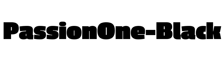 PassionOne-Black Font