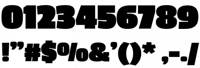 PassionOne-Black Font OTHER CHARS