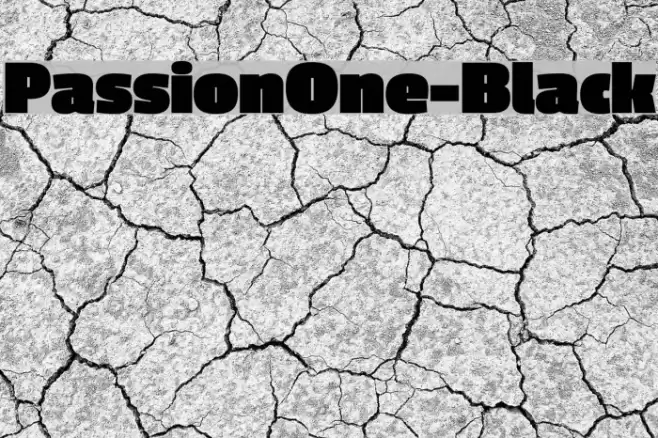 PassionOne-Black Font examples