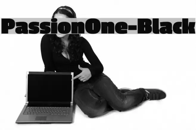 PassionOne-Black Font examples